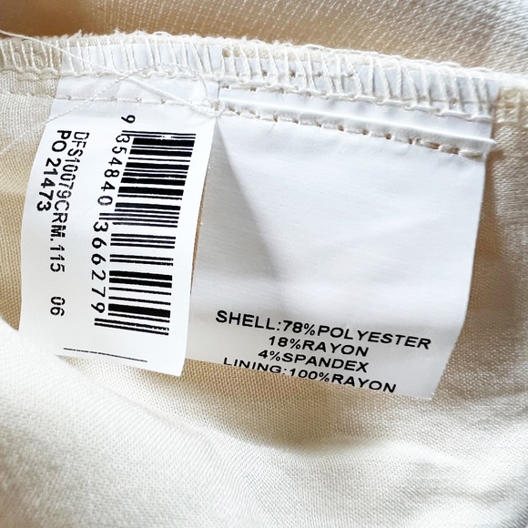 NEW DISSH Jackson Cream Tapered Leg Pleated Trouser Pants Casual Career 2 - Picture 3 of 8